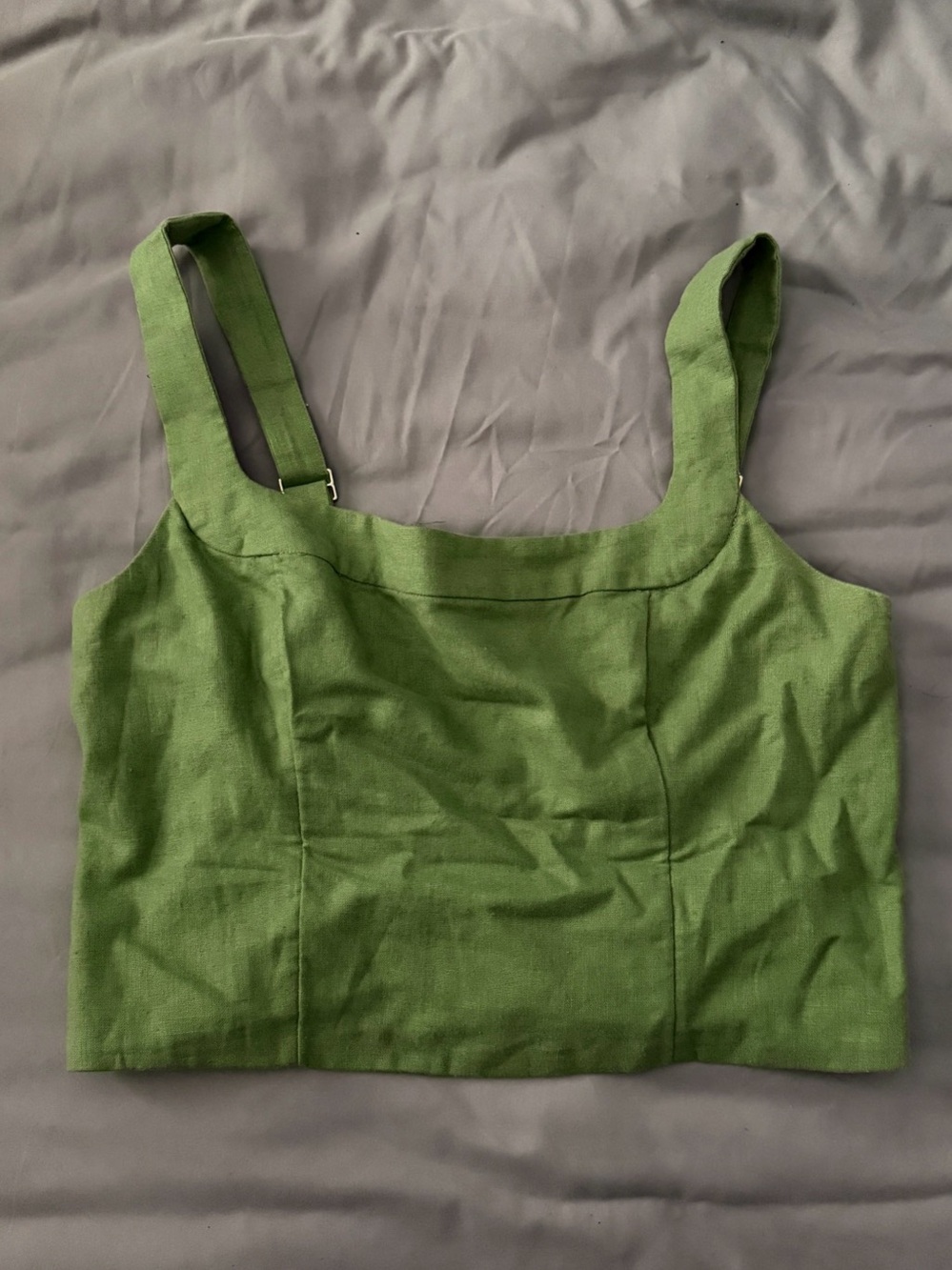 Linden Green Crop Top